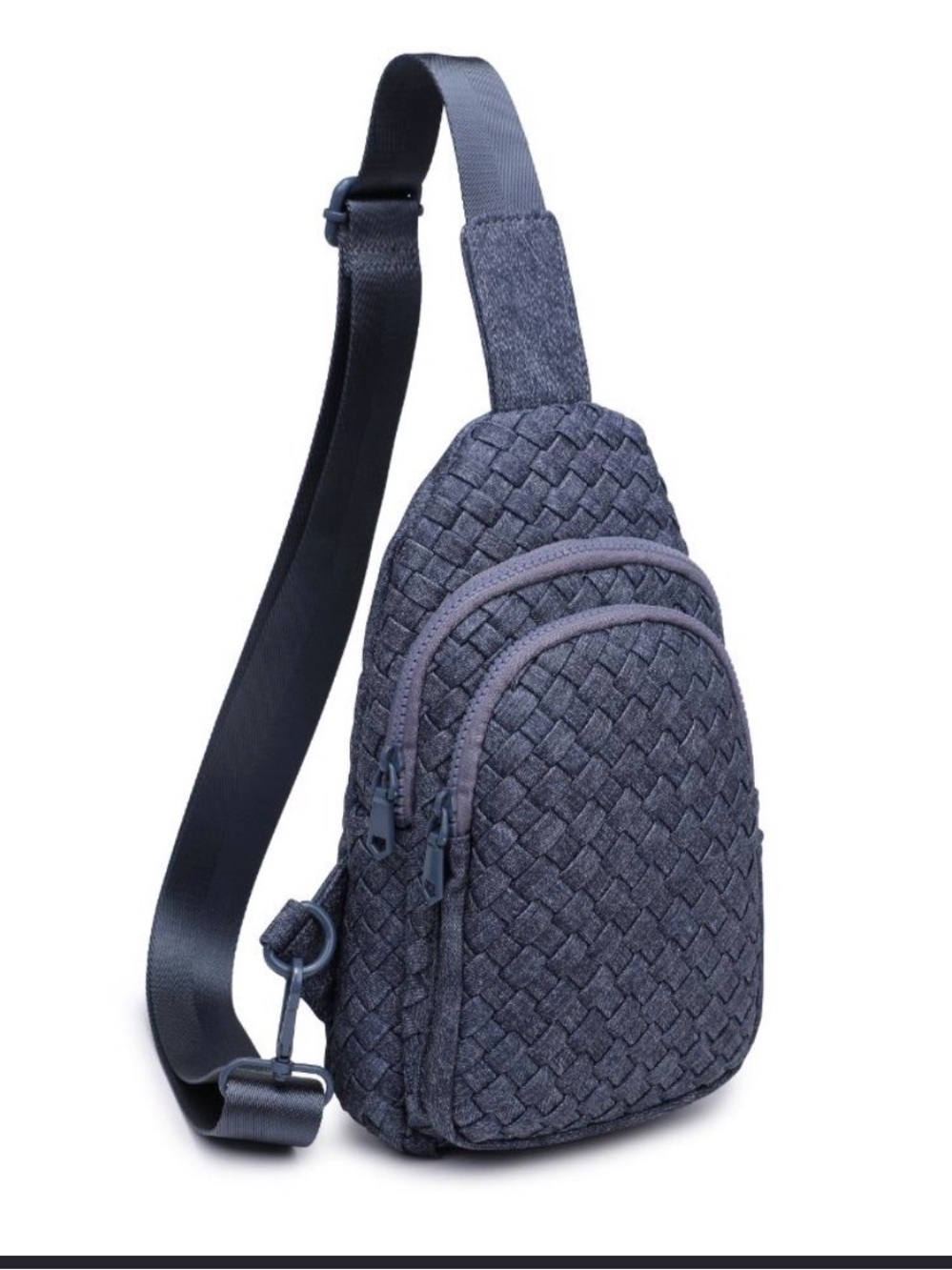 Sol and Selene - Beyond The Horizon Woven Neoprene Sling Backpack NWT denim